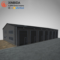 Construction d'entrepôt en acier à grande portée durable, structure portique boulonnée Q355B et homologuée CWB pour le stockage en vrac