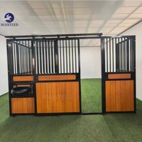 Establo Portátil para Caballos, Prefabricado, de Acero Galvanizado, Resistente a la Intemperie, Modular, para Exteriores