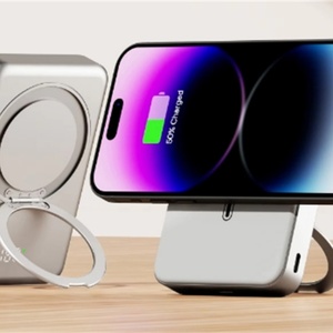 10000mAh 360° Rotating <b>Bracket</b> Magnetic Wireless PowerBank High Capacity - Product Image 4