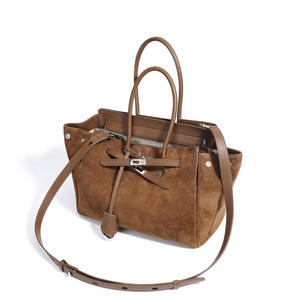 Premium Genuine Leather Vintage <b>Patchwork</b> Waterproof Tote Silhouette Elegant Women's Texture Shoulder Crossbody <b>Bag</b> OEM - Product Image 1