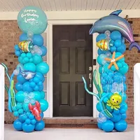 Ensemble de 2 supports de colonne à ballons réglables, tour à ballons en métal robuste de 32 mm avec base à eau pour la décoration d'événements de mariage