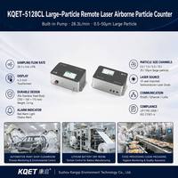 Compteur de particules aériennes laser à distance KQET-5128CL, détection complète de 0,5 à 50 µm