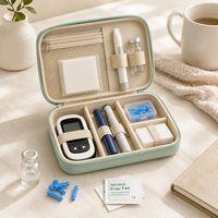 Estuche Refrigerador Personalizado de EVA para Muestras de Viales y Plumas de Inyección, Impermeable, para Viajes Médicos, con Ranuras de Espuma Personalizadas para Logotipo de Embalaje al por Mayor