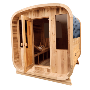 Sala de sauna cuadrada para exteriores de cedro rojo tradicional Sala de sauna de Diseño Europeo Sauna personalizada - Product Image 2