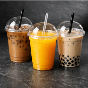 Vasos de Plástico PET Transparentes Desechables con Logotipo Personalizado, de 8oz, 12oz y 16oz, Reutilizables, con Fondo Redondo, para Café, Bebidas Frías y Jugos - Product Image 3