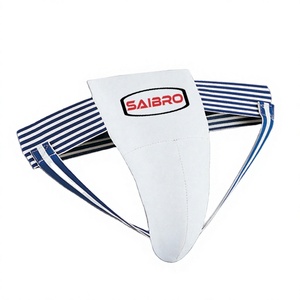 Protector de ingle de boxeo masculino profesional de alta calidad con logotipo personalizado Protector de MMA de cuero real Producto en caja impreso - Product Image 2
