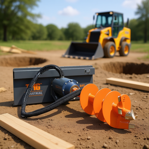 Barrena perforadora Zig para minicargadora, 12 pulgadas de diámetro, 48 pulgadas de profundidad, accesorio de construcción estándar - Product Image 2