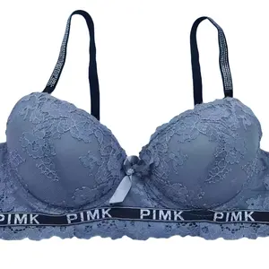 Sangle spéciale en diamant brodé à la mode OEM Soutien-gorge transparent brodé de fleurs sans couture pour femmes respirant