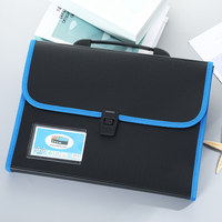 Bureau personnalisé en gros fantaisie A4 extensible sac de rangement de documents accordéon classeur en plastique avec bouton