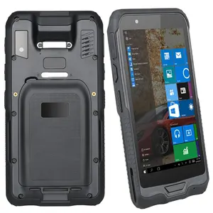 PDA Wins 10 Handheld Terminal Portable Data Collector 1D Laser 2D QR Barcode Scanner WIFI 4G 4GB+128GB Running