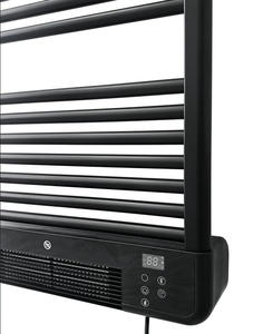 Sèche-serviettes électrique 2100W à économie d'énergie, avec ventilateur, contrôlable par application, design plat et droit en métal, à poser au sol ou mural - Product Image 3
