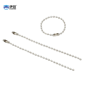 EWANG Vente en gros Usine Chaîne boule en métal Collier Chaînes de perles de couleur - Product Image 1