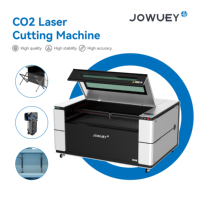 Machine de découpe laser CO2 Jowuey 150W à double tête avec mise au point automatique pour le bois, le contreplaqué et le papier, avec prise en charge du format DST