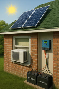 Năng lượng hiệu quả 4000btu 6000btu 12000BTU 24VDC off-lưới cửa sổ Loại năng lượng mặt trời điều hòa không khí cho hội thảo tại Việt Nam - Product Image 4