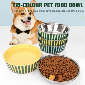 Mangkuk Makanan dan Air Hewan Peliharaan Grosir, Mangkuk Makan Anjing Kucing dari Logam Stainless Steel - Product Image 4