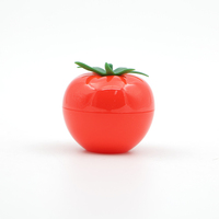 10Ml Fruit Vorm Plastic Zalfpotje Leuke Tomaat Lippenbalsem Container Zalf Pot Fles Fabrikant/Groothandel