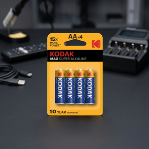 4 Pezzi Batterie Alcaline Kodak Max Super 1,5V LR06 AA (Blister) Modello K4006 20.000 Pezzi - Product Image 2