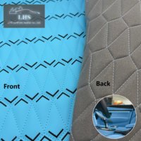 Revêtement de panneau de porte de voiture haut de gamme en cuir PU, matelassage 3D motif flèche diamant, épaisseur 5 mm, imperméable, écologique, finition personnalisable