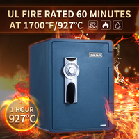 Guarda Tresor Large 56.5L Home Safe combinaison Code Lock avec 2 clés 1 heure Coffre-Fort ignifuge boîte de sécurité Fort-2096