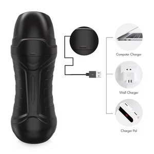 Juguete Sexual Masculino, Masturbador Automático con 10 Modos de Vibración y Succión, Bomba para Pene, Vagina de Bolsillo con Textura 3D - Product Image 2