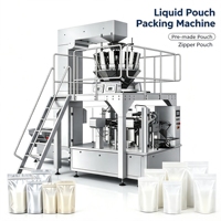 Machine de remplissage et d'étiquetage rotative pour petits sachets Doypack à poudre avec fermeture éclair