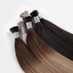 Cuticule de kétatine italienne alignée strick en caoutchouc I pointe dans les extensions de cheveux humains - Product Image 1