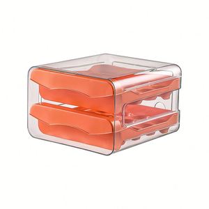 Drawer Style PET Egg Storage <b>Container</b> 32 Lattice Food Safe <b>Refrigerator</b> Organizer for Home Kitchen Egg Storage Daily Use - Product Image 4