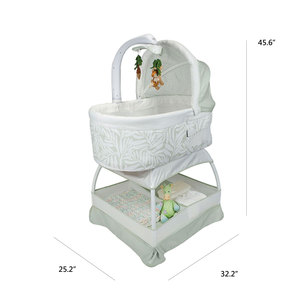 Cuna Moderna de Acero para Bebé a Bajo Precio con Función de Balanceo, Cuna Eléctrica para Dormitorio, Viajes y Hogar - Product Image 2