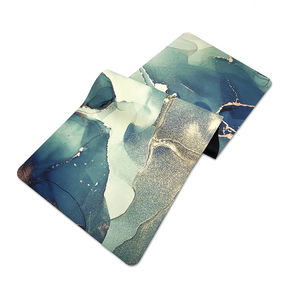 Coussin antidérapant Ultra Grip Vert Turquoise Noir Or <span class=keywords><strong>Flow</strong></span> Marbre Couleur Imprimé Écologique Givré Mat PU Tapis de <span class=keywords><strong>Yoga</strong></span> - Product Image 4