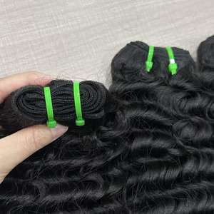 Pronte per la Spedizione: Extension di Capelli Ricci Indiani e Birmani, Ondulati Profondi, Fasci di Capelli Vietnamiti da 26 Pollici per Intrecciatura - Product Image 4