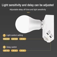 E27 220V 110V interruptor de luz de sonido Pir Sensor de movimiento interruptor inteligente Auto encendido/apagado luz soporte de lámpara módulo Detector de Sensor de techo