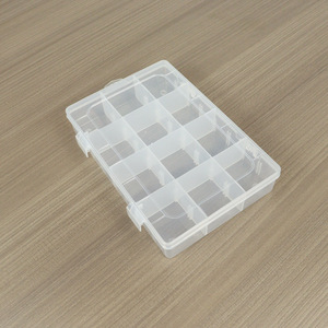 Transparent Plastic Storage Box 12 Compartments Detachable Jewelry Electronic Component Organizer Desktop <b>Display</b> <b>Case</b> - Product Image 4
