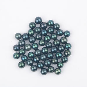 도매 30 색 7-8mm AAAA + 학년 느슨한 담수 진주 라운드 모양 구멍 구슬 진주 파티 - Product Image 5