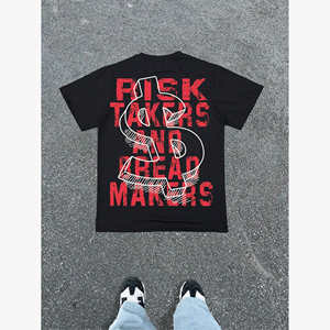 मजेदार ग्राफिक टी-शर्ट पुरुषों "केवल पैसे के लिए आँखें" आकस्मिक खेल शैली कपड़े निर्माता कस्टम डिजाइन - Product Image 6