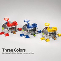 Ensemble de jouets de stationnement DIY avec fonction d'éjection et voiture en alliage pour enfants, boîte cadeau de jeu d'assemblage pour garçons et filles