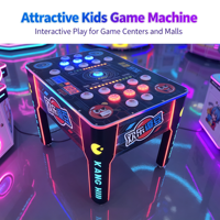 Machine de jeu d'arcade à monnayeur pour 2 joueurs, jeu de réaction à boutons, course de réflexes, divertissement d'intérieur