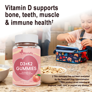 Organik Vitamin D3 & K2 Gummies kemik sağlık desteği bağışıklık 5000 IU kemik yoğunluğu fayda Multivitamin D3 K2 şeker takviyesi - Product Image 5