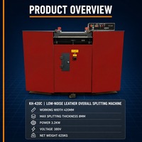 Machine à refendre le cuir semi-automatique KH-420C - Largeur d'alimentation 420 mm 220V/110V/380V (Utilisée pour le superposition de couches de cuir)