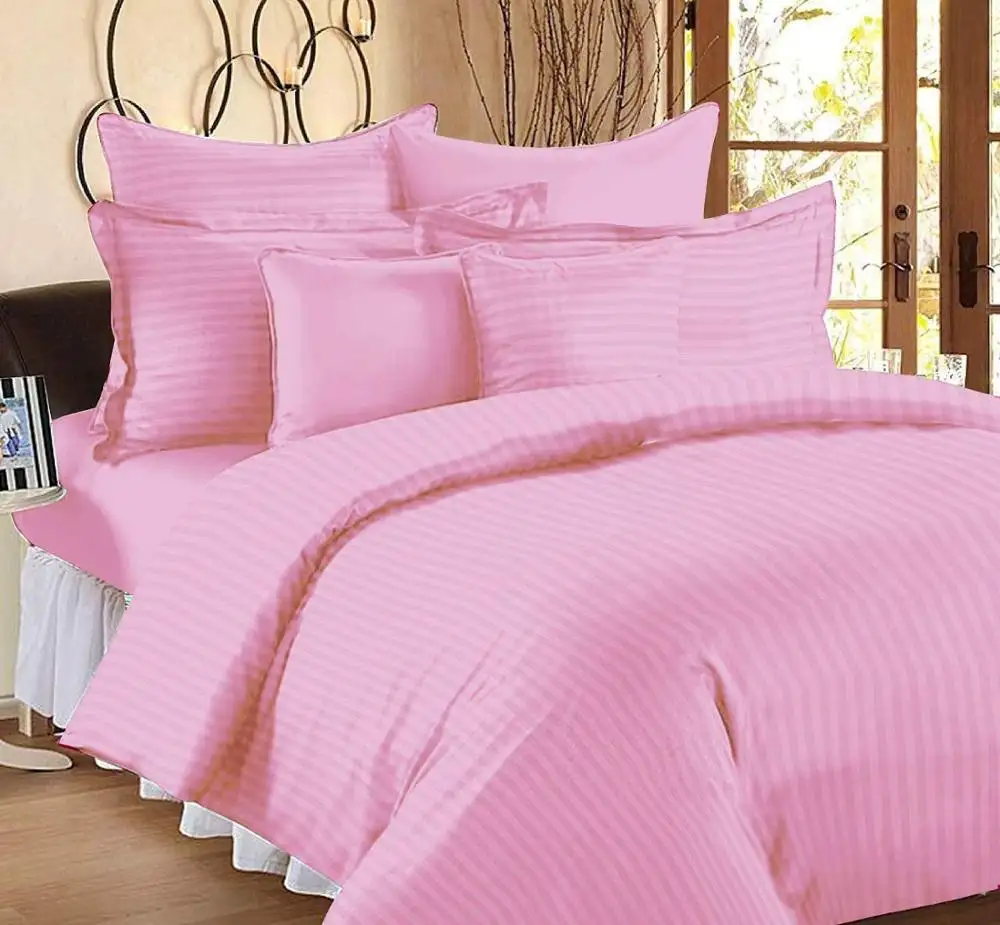 Plain Solid Bedsheets King Size bedsheets Plain Cotton Bedsheets for Double Bed with Two Pillow Cover