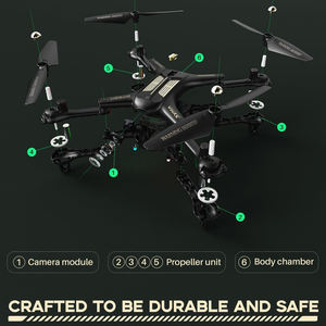 SYMA X600W plegable <span class=keywords><strong>1080P</strong></span> FPV Cámara Drone RC Quadcopter Altitude Hold Modo sin cabeza One Key Start 3D Flips 2 Batería - Product Image 6