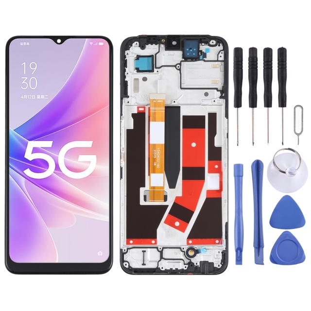 100% Tested LCD Screen and Digitizer Full Assembly with Frame for OPPO A57 5G Replacement LCD Screen