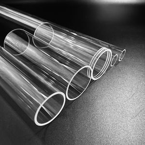Tubulação De Quartzo De Quartzo De Alta Temperatura Vidro Resistente Ao Calor Tubo De Vidro De Sílica De Fuso Redondo - Product Image 2