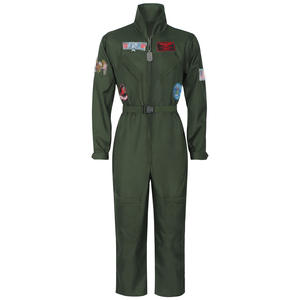 Nouvelle tenue d'aviateur Echo pour <span class=keywords><strong>homme</strong></span> en polyester, idéale pour les fêtes, les équipes sportives, les spectacles de performance corporelle et les costumes de scène. - Product Image 4