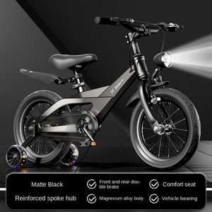Nuova Bicicletta per Bambini in Lega di Magnesio con Ruote Tutto-in-Uno e Rotelle di Supporto, 14/16/18 Pollici per Ragazzi e Ragazze dai 3 ai 9 Anni - Product Image 6