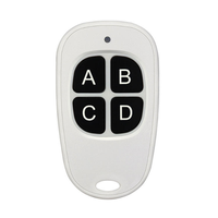 Télécommande universelle duplicatrice 433,92 MHz/315 MHz à code d'apprentissage 4 touches pour éclairage LED, garage et maison intelligente
