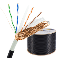 Nouveau câble réseau extérieur étanche MX-STAR 23AWG Cat6 FTP CCA 4P Cat6 305m pour fournisseurs (modèle 2026)