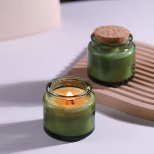 เทียนหอมกลิ่นถั่วเหลืองสีเขียวอ่อนในขวดแก้ว สำหรับงานแต่งงาน ขายส่ง เทียนหอมถั่วเหลือง กลิ่นหอมหรูหรา เทียนหอมแบบกำหนดกลิ่นเองได้ - Product Image 4