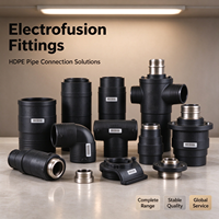 Raccords électrofusion coudés en polyéthylène PEHD 45 degrés, matériau de plomberie, joint de raccordement de tuyaux PE100 SDR11, pression 90mm