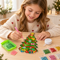 Guirlande lumineuse suspendue en acrylique blanc chaud Aigostar, alimentée par piles, avec ventouse, décoration de fête de Noël en intérieur, 6 couleurs