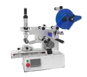 Small Semi-Automatic Flat Surface Labeling Machine High Flat/Concave/Arc Surface Label Applicator - Product Image 1